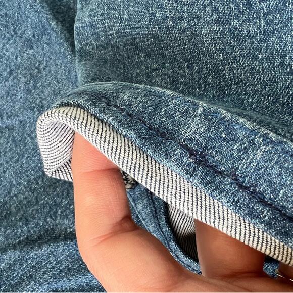 Pendleton straight leg cropped jeans high rise stretchy comfortable size 8 fall - Picture 9 of 11